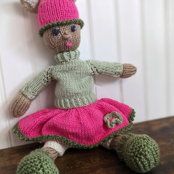 Meet Rose - Hand made Tricot doll baby birthday gift 20 inches - - Picture 2 of 5